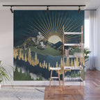 Midnight Mountains Wall Mural Gallery Image 1