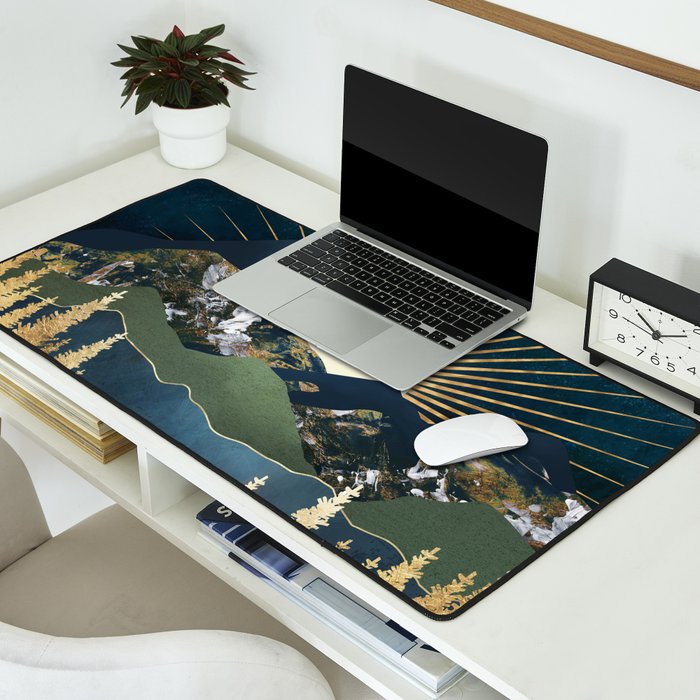 Midnight Mountains Desk Mat Gallery Image 2