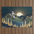 Midnight Mountains Outdoor Rug Gallery Image 1