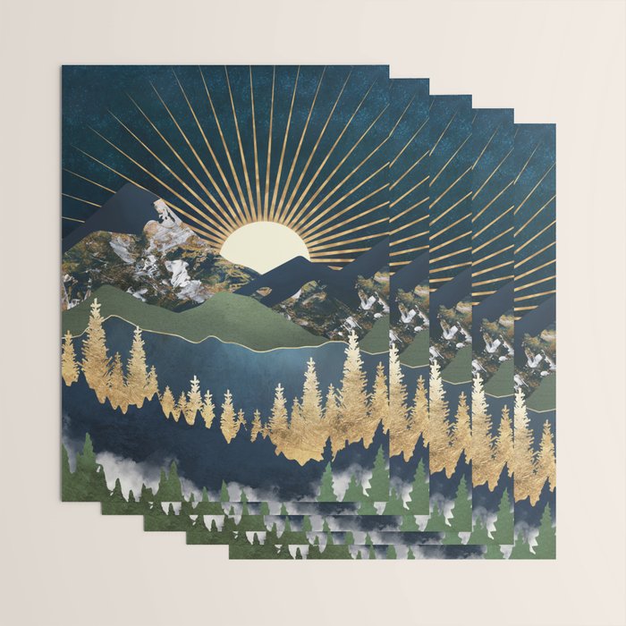 Midnight Mountains Wrapping Paper Gallery Image 3