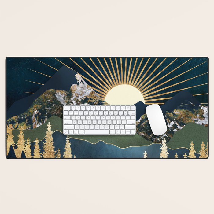 Midnight Mountains Desk Mat Gallery Image 1