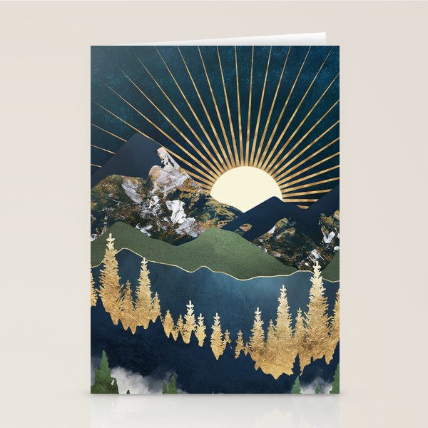 Midnight Mountains Stationery Card Gallery Image 2
