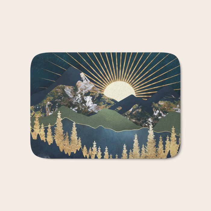 Midnight Mountains Bath Mat Gallery Image 1