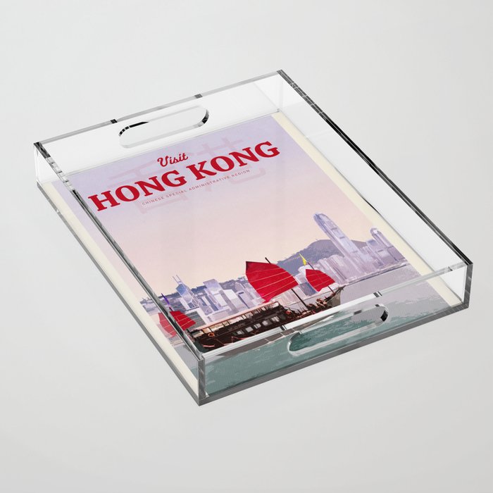 Visit Hong Kong Acrylic Tray Gallery Image 1