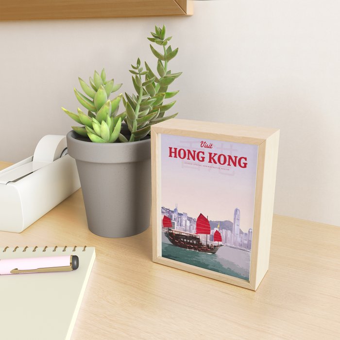 Visit Hong Kong Mini Art Print Gallery Image 2