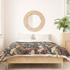 Christmas night forest ornaments Duvet Cover Gallery Image 3