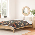 Christmas night forest ornaments Duvet Cover Gallery Image 2