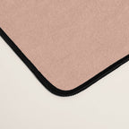 Retro Liquid Swirl Contemporary Abstract Pattern 2 in Blush Pink and Vintage Green Desk Mat Gallery Image 4
