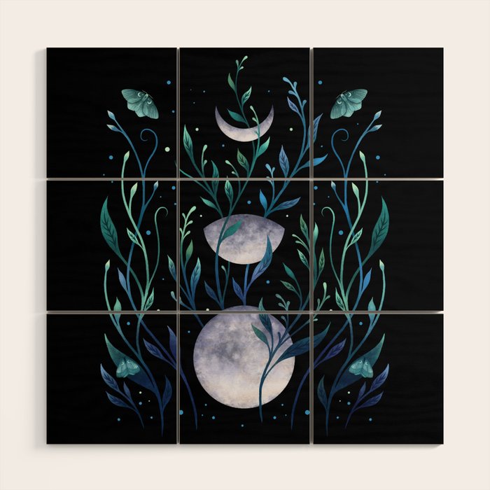 Phase & Grow - Teal Wood Wall Art Gallery Image 1