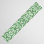Japanese Waves Pattern Green Table Runner Gallery Image 3