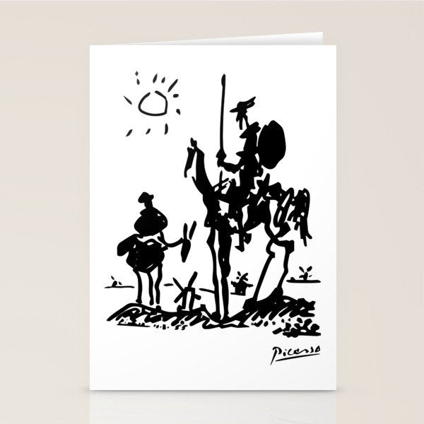 Picasso - Don Quixote 1955 Artwork Stationery Card Gallery Image 2
