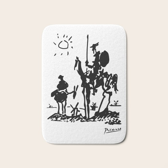 Picasso - Don Quixote 1955 Artwork Bath Mat Gallery Image 1