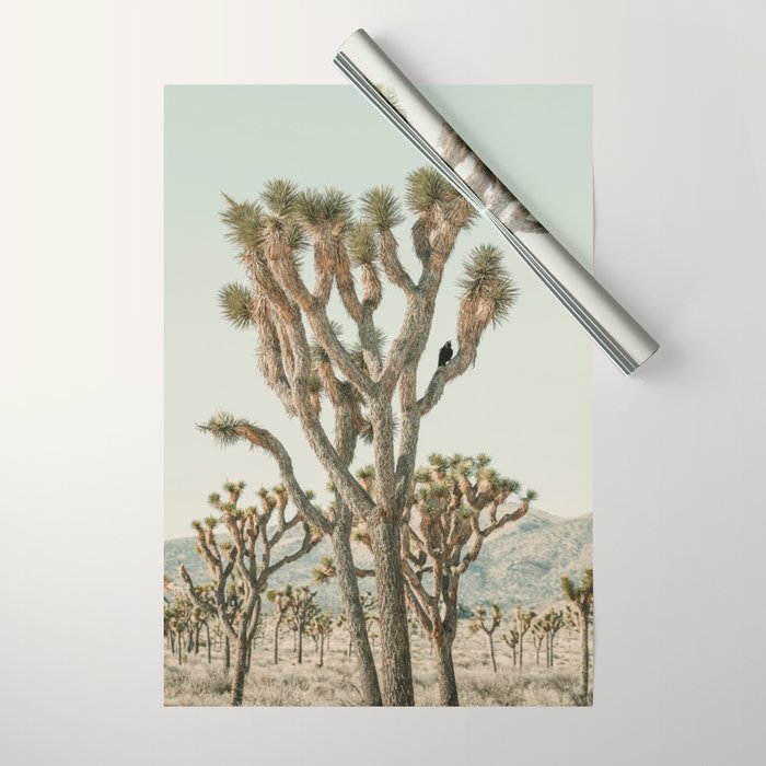 Joshua Tree With Crow - Modern Fine Art Photograph Wrapping Paper Gallery Image 1