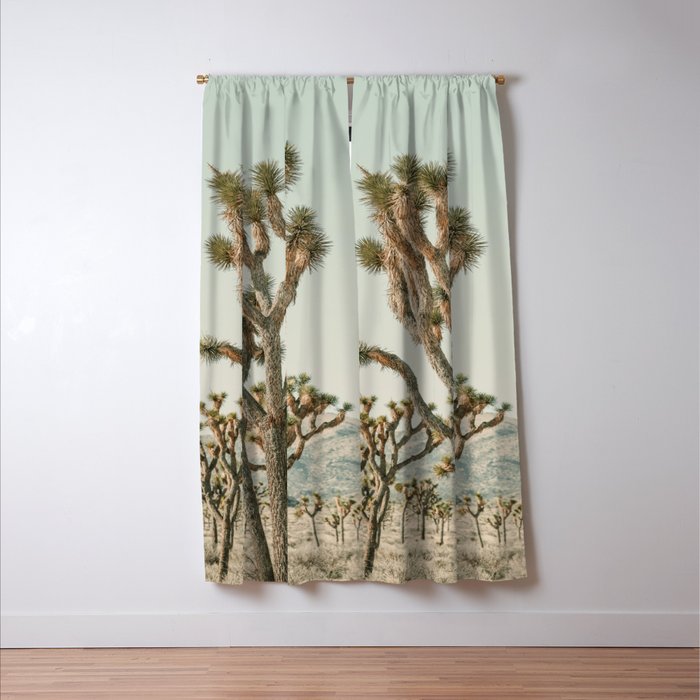Joshua Tree With Crow - Modern Fine Art Photograph Window Curtain Gallery Image 3