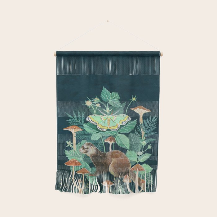 Ferret and Moth Wall Hanging Gallery Image 1