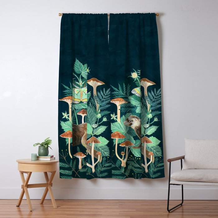 Ferret and Moth Window Curtain Gallery Image 5