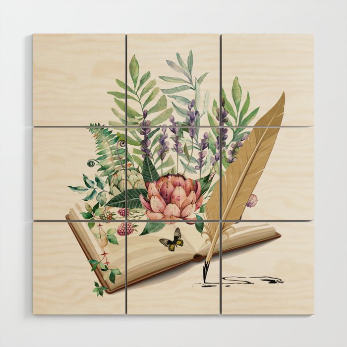 Book 1 Wood Wall Art Gallery Image 1
