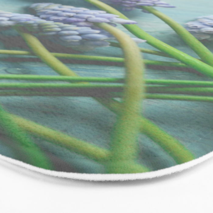 Blue Flowers Bath Mat Gallery Image 3