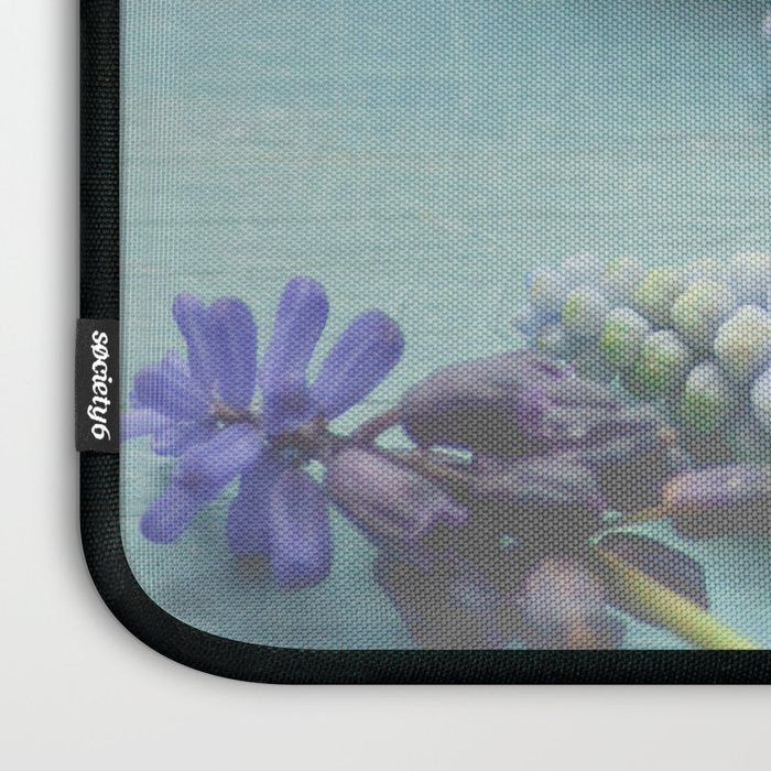 Blue Flowers Laptop Sleeve Gallery Image 3