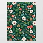 Woodland Holiday Botanicals Poster Gallery Image 4
