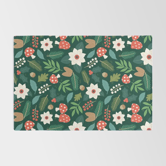 Woodland Holiday Botanicals Rug Gallery Image 2