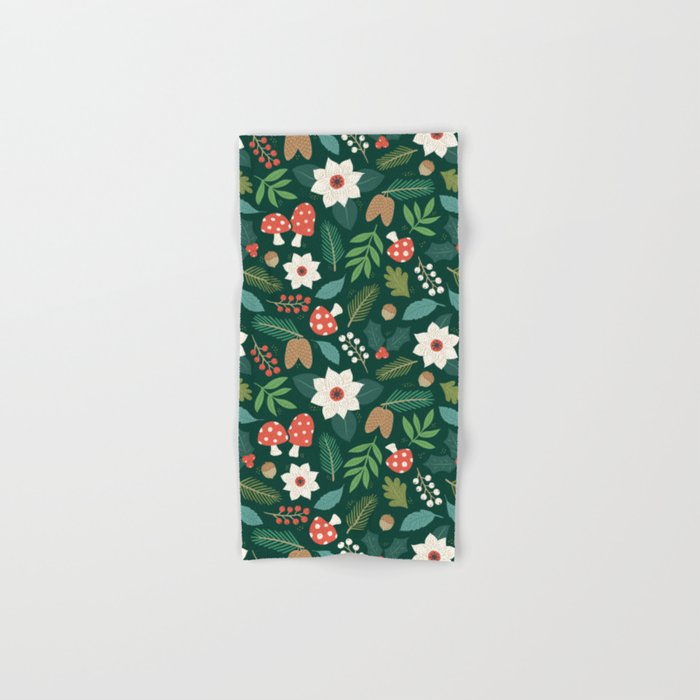 Woodland Holiday Botanicals Bath Towel Gallery Image 1
