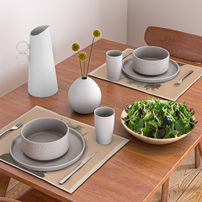 Festive Ostrich Placemat Gallery Image 2