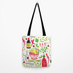 Vietnamese Pho Soup Sriracha Tote Bag Gallery Image 2