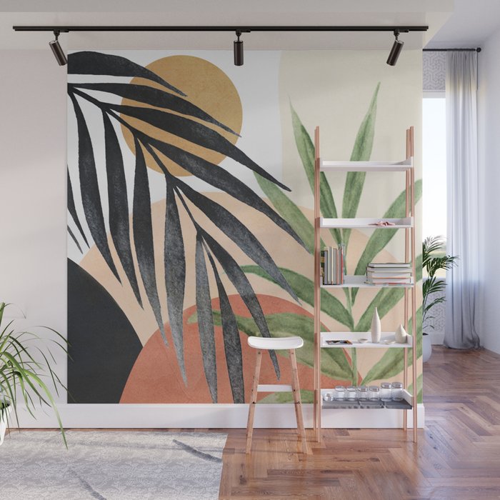 Abstract Tropical Art VI Wall Mural Gallery Image 1