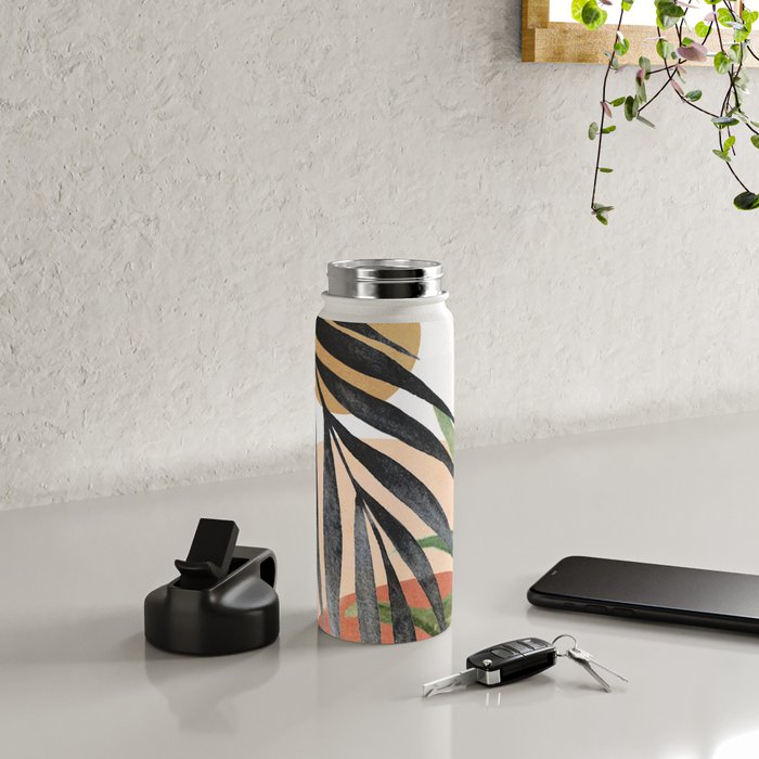 Abstract Tropical Art VI Water Bottle Gallery Image 5
