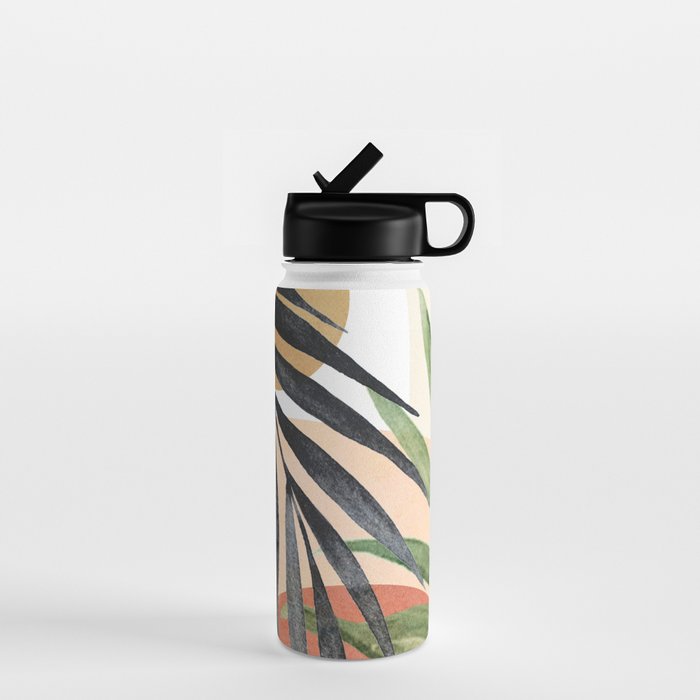 Abstract Tropical Art VI Water Bottle Gallery Image 1