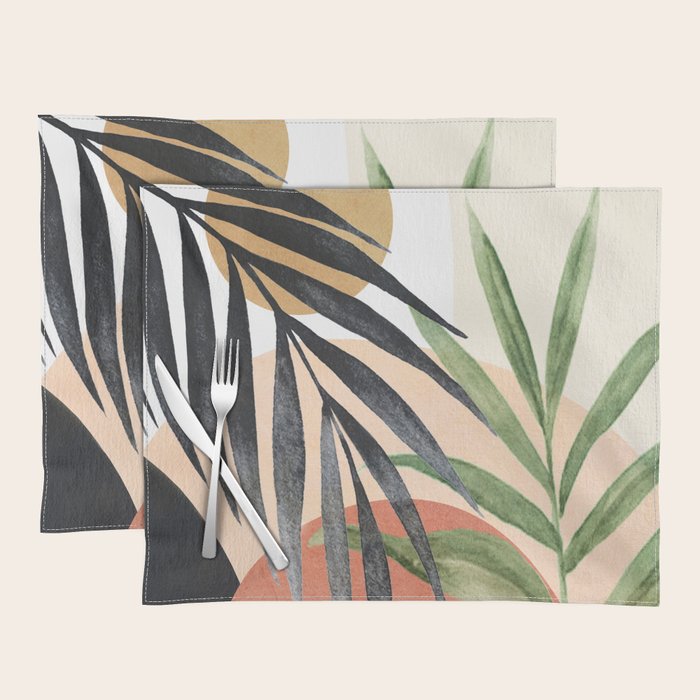 Abstract Tropical Art VI Placemat Gallery Image 1