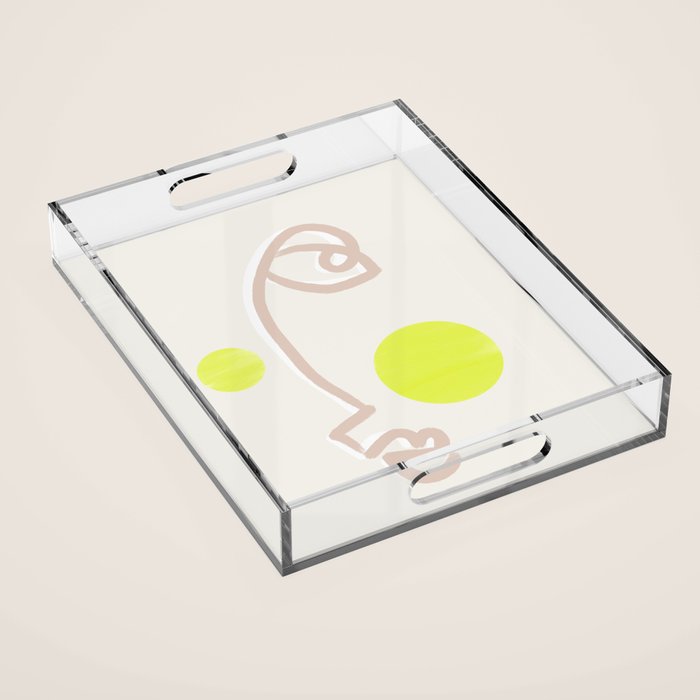 Sunny Face | Neon Acrylic Tray Gallery Image 1