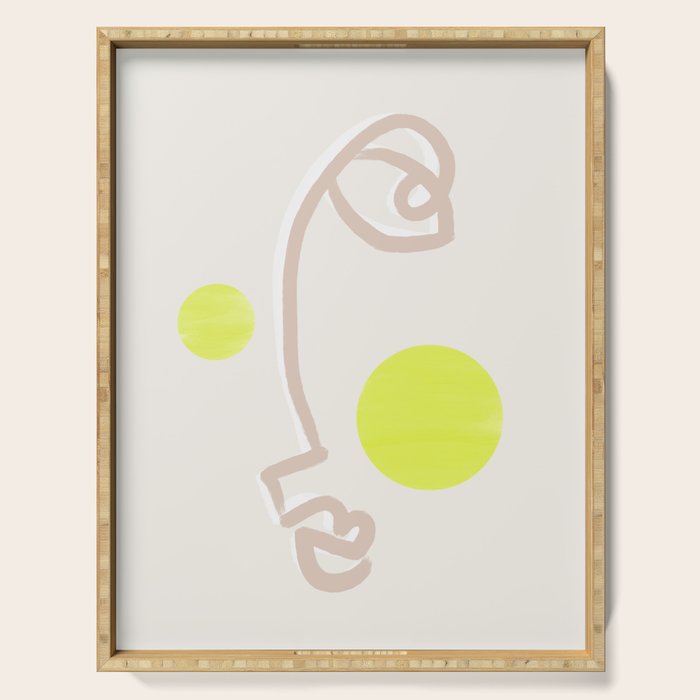 Sunny Face | Neon Serving Tray Gallery Image 1