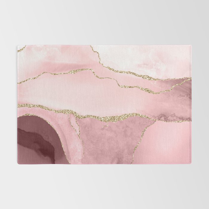 Blush Marble Art Landscape Rug Gallery Image 2