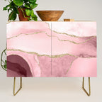 Blush Marble Art Landscape Credenza Gallery Image 1