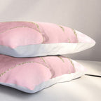 Blush Marble Art Landscape Pillow Sham Gallery Image 3