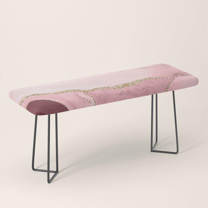 Blush Marble Art Landscape Bench Gallery Image 1