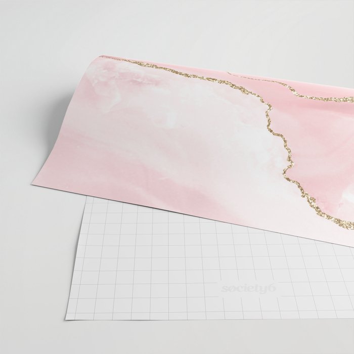 Blush Marble Art Landscape Wrapping Paper Gallery Image 2