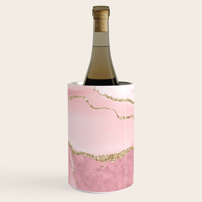 Blush Marble Art Landscape Wine Chiller Gallery Image 1