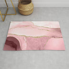 Blush Marble Art Landscape Rug Gallery Image 1