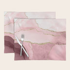 Blush Marble Art Landscape Placemat Gallery Image 1
