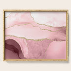 Blush Marble Art Landscape Serving Tray Gallery Image 1