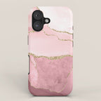 Blush Marble Art Landscape iPhone Case Gallery Image 1