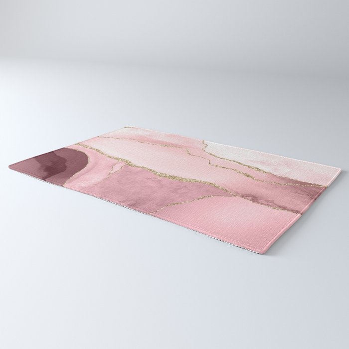 Blush Marble Art Landscape Rug Gallery Image 3