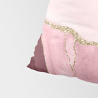 Blush Marble Art Landscape Pillow Sham Gallery Image 4