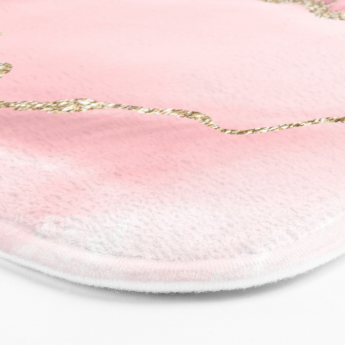 Blush Marble Art Landscape Bath Mat Gallery Image 3
