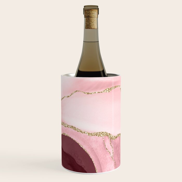 Blush Marble Art Landscape Wine Chiller Gallery Image 2