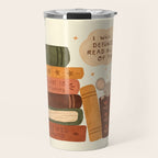 Mouse's Book Pile Travel Mug Gallery Image 1