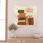 Mouse's Book Pile Wall Tapestry Gallery Image 2
